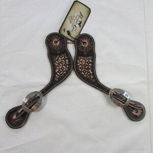 Professional's Choice Chocolate Confection Spur Straps - 3P9105